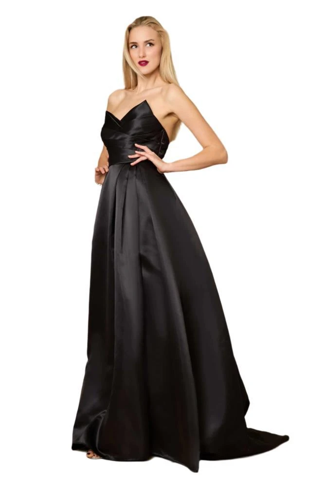 TRUEDAMES Dylan And Davids Full-Length Black Formal Ball Gown Party Dress 4