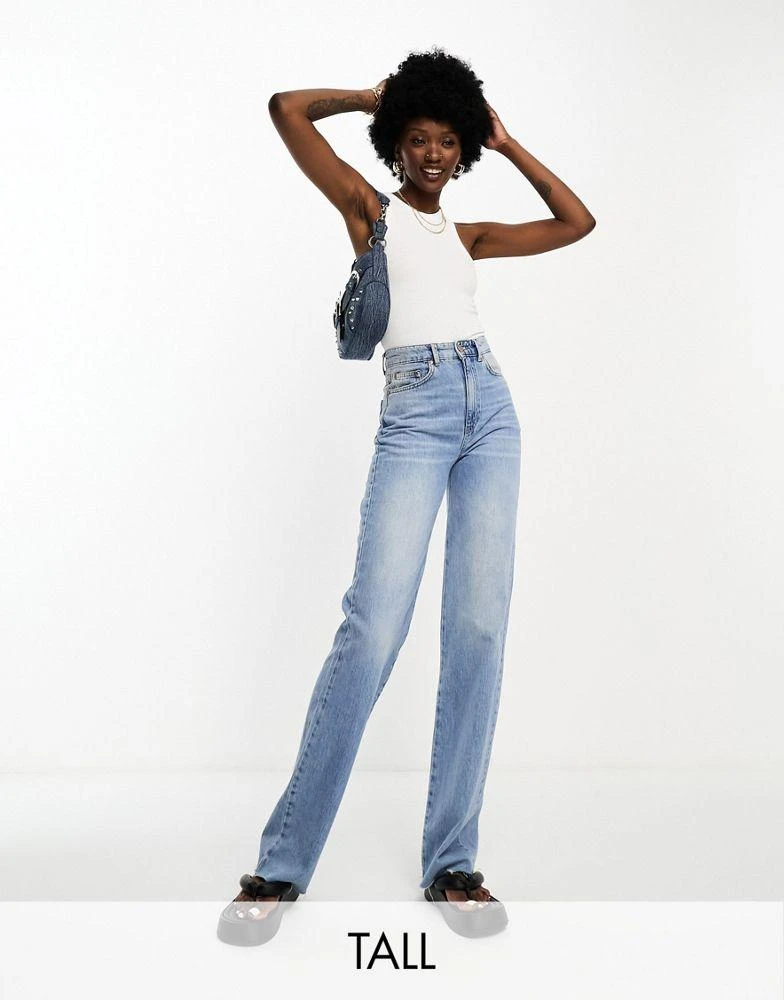 Stradivarius Stradivarius Tall 90s dad jean in vintage blue 1