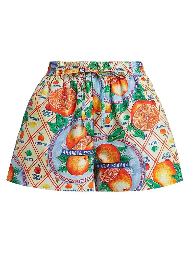 Damson Madder Arancia Print Drawstring Shorts 1