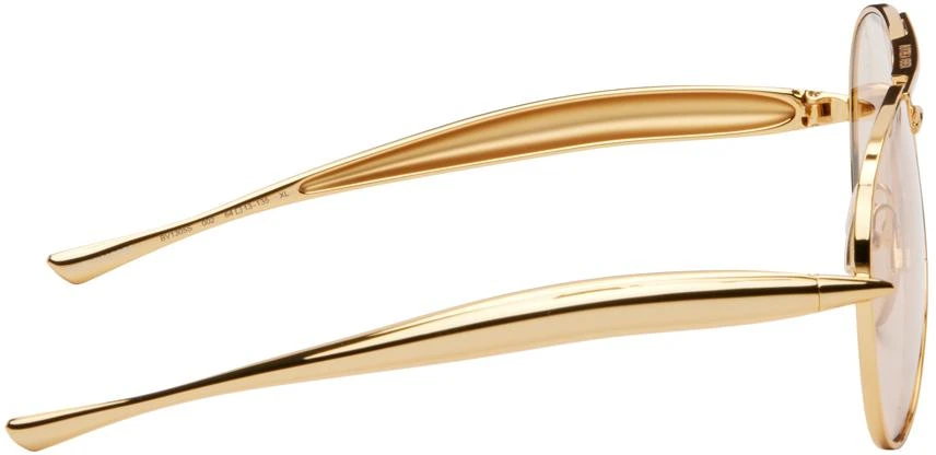Bottega Veneta Gold Sardine Aviator Sunglasses 2