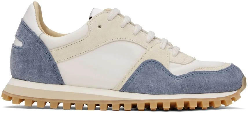 Spalwart White & Blue Marathon Trail Low Sneakers 1