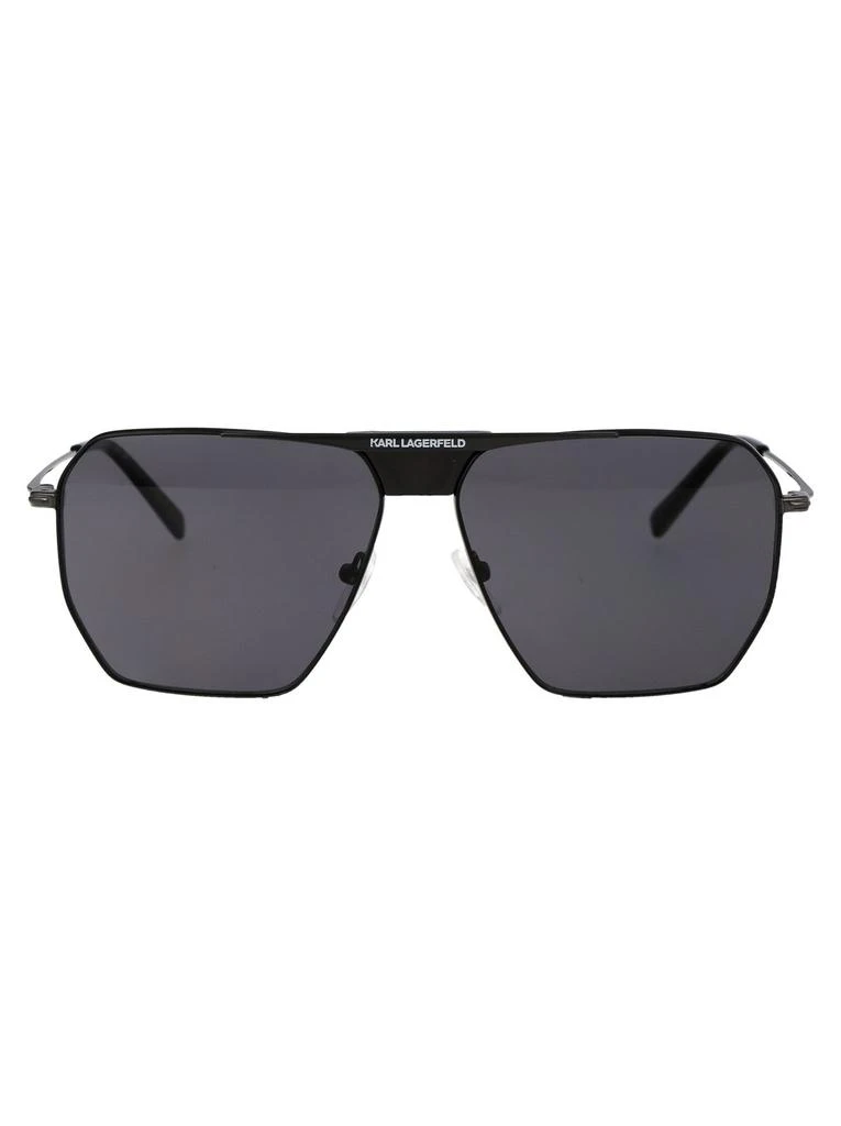 Karl Lagerfeld Aviator Sunglasses - KL2298 Amazon.com: KARL LAGERFELD Unisex Sunglasses, Dark Gun, 59  main image 3