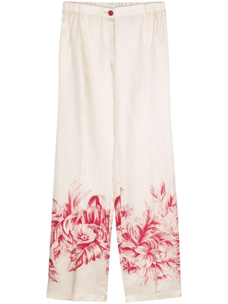 For restless sleepers FOR RESTLESS SLEEPERS - Printed Silk Trousers