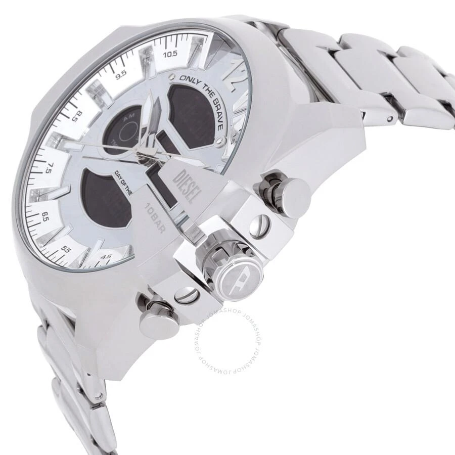 Diesel Diesel Mega Chief Quartz Analog-Digital Silver Dial Men's Watch DZ4648 2