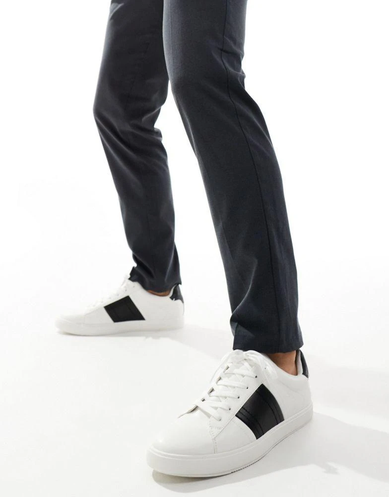 River Island River Island stripe trainers in white 3