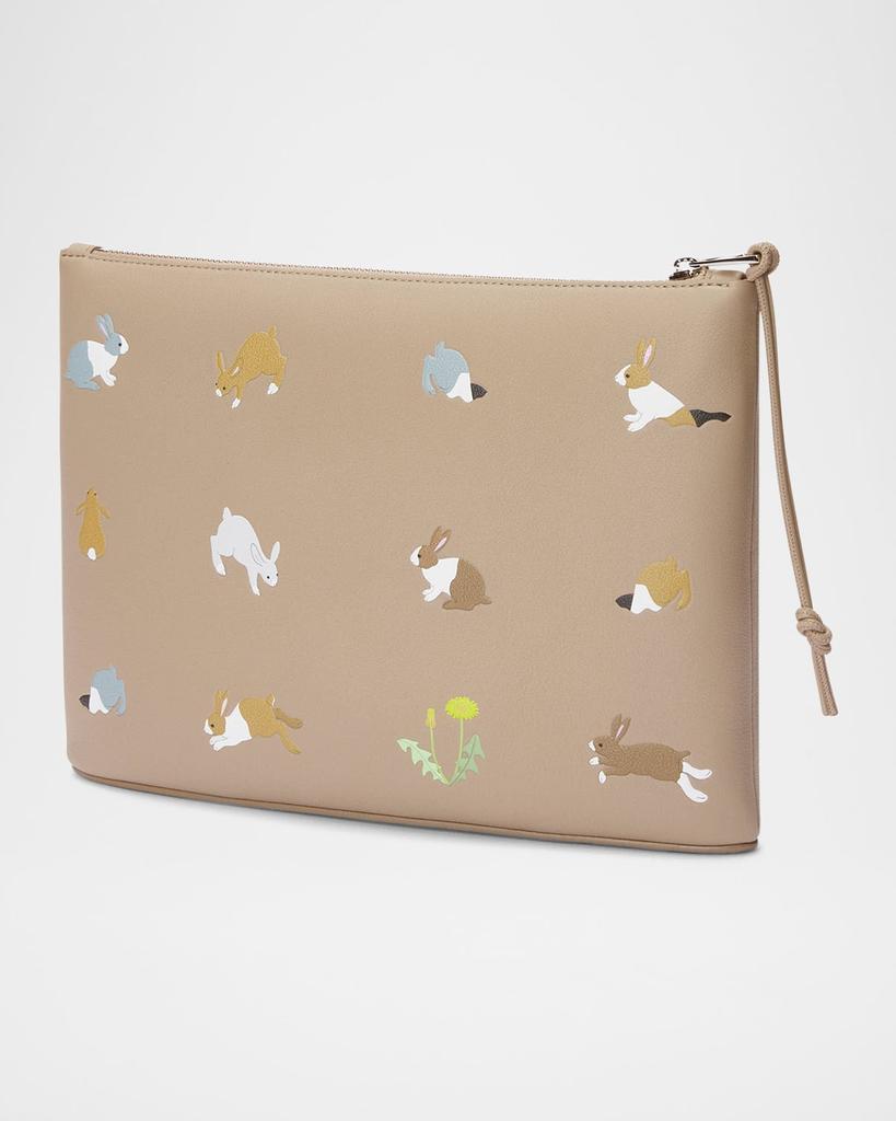 Loewe x Suna Fujita Bunnies Printed Pouch Bag