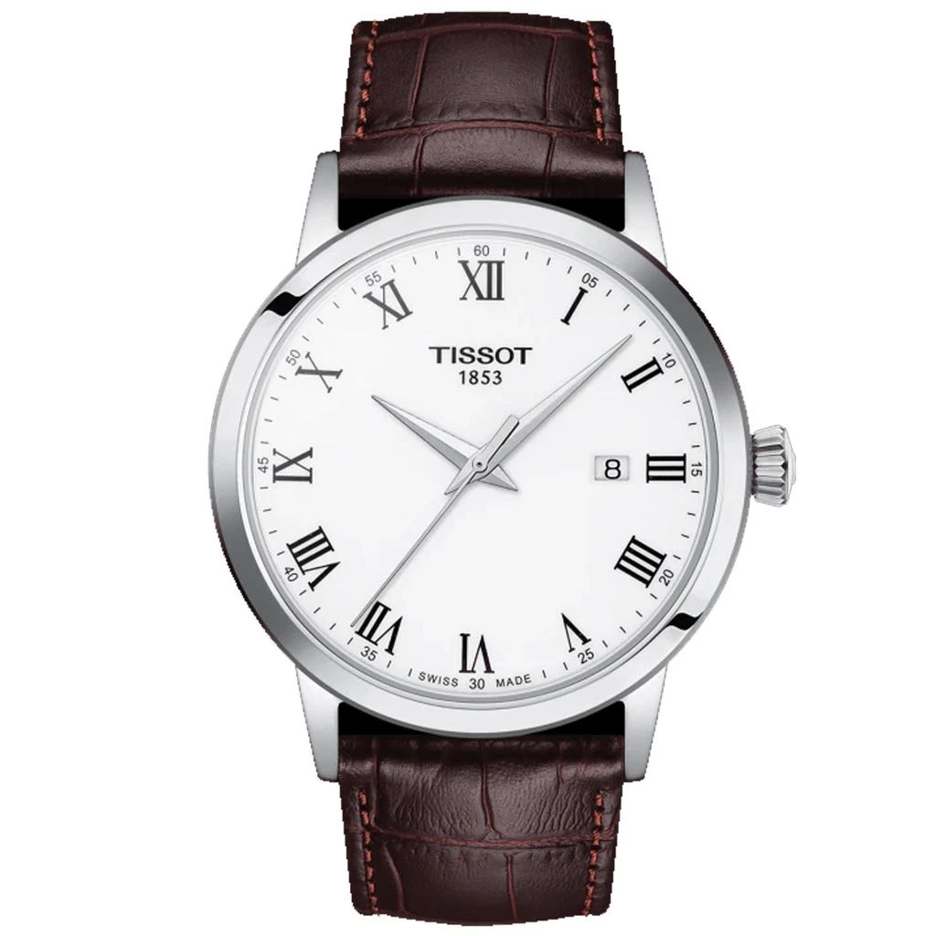 Tissot Men's Classic White Dial Watch 1