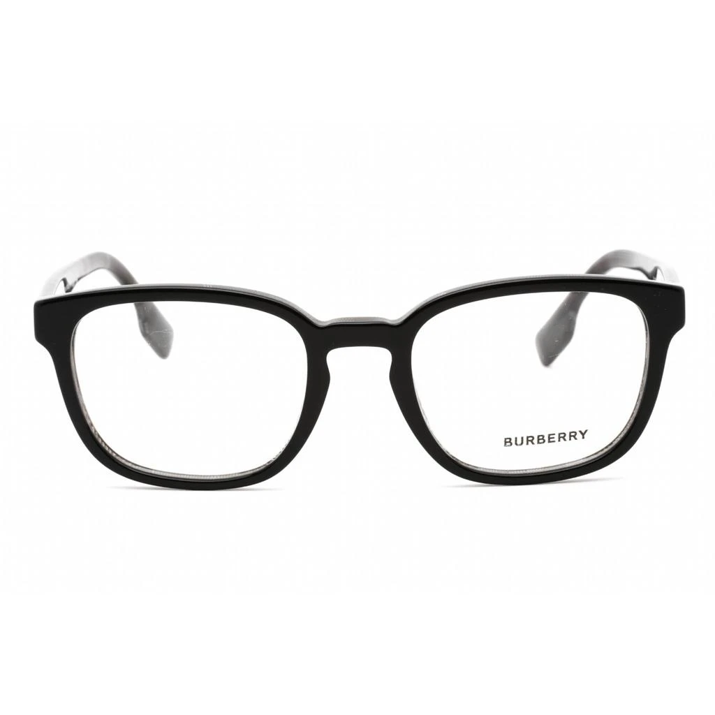BURBERRY Burberry Unisex Eyeglasses - Black/Charcoal Check Plastic Rectangular | 0BE2344 4077 2