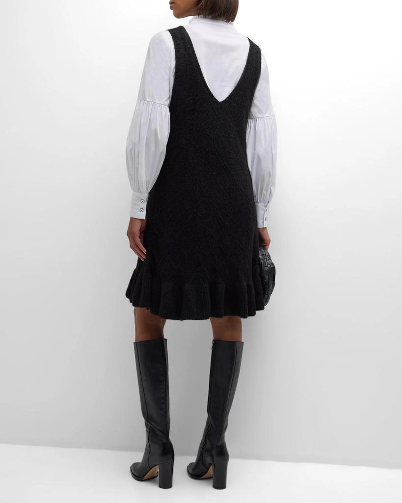 Cinq a Sept Greysen Pinafore Combo Knee-Length Dress 4