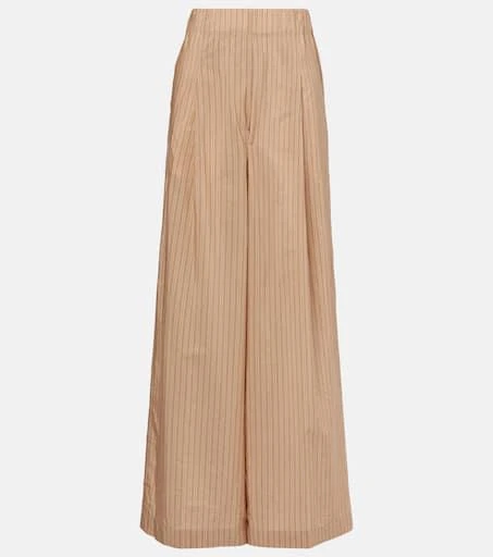 Dries Van Noten Striped cotton-blend palazzo pants 1