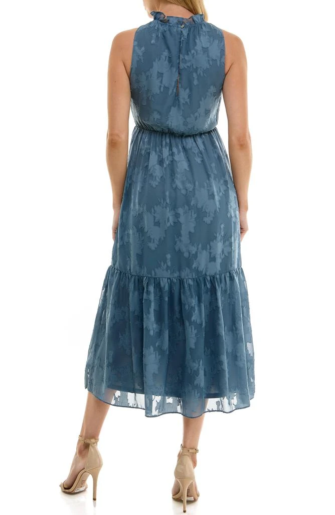 Socialite Sheer Texture Tiered Midi Dress 2