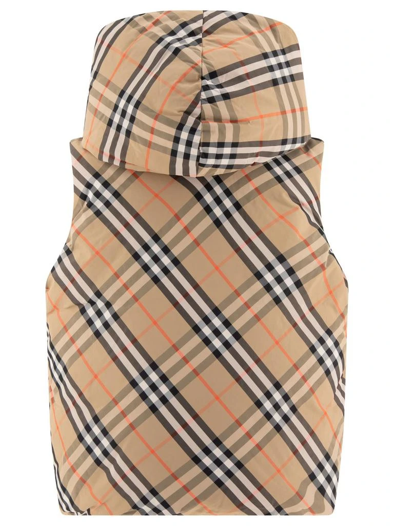 Burberry Burberry Kids Reversible Checked Hooded Down Gilet 2