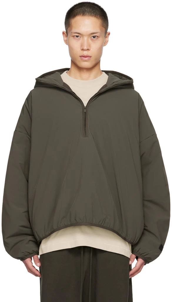 Essentials Gray Half-Zip Hoodie 1
