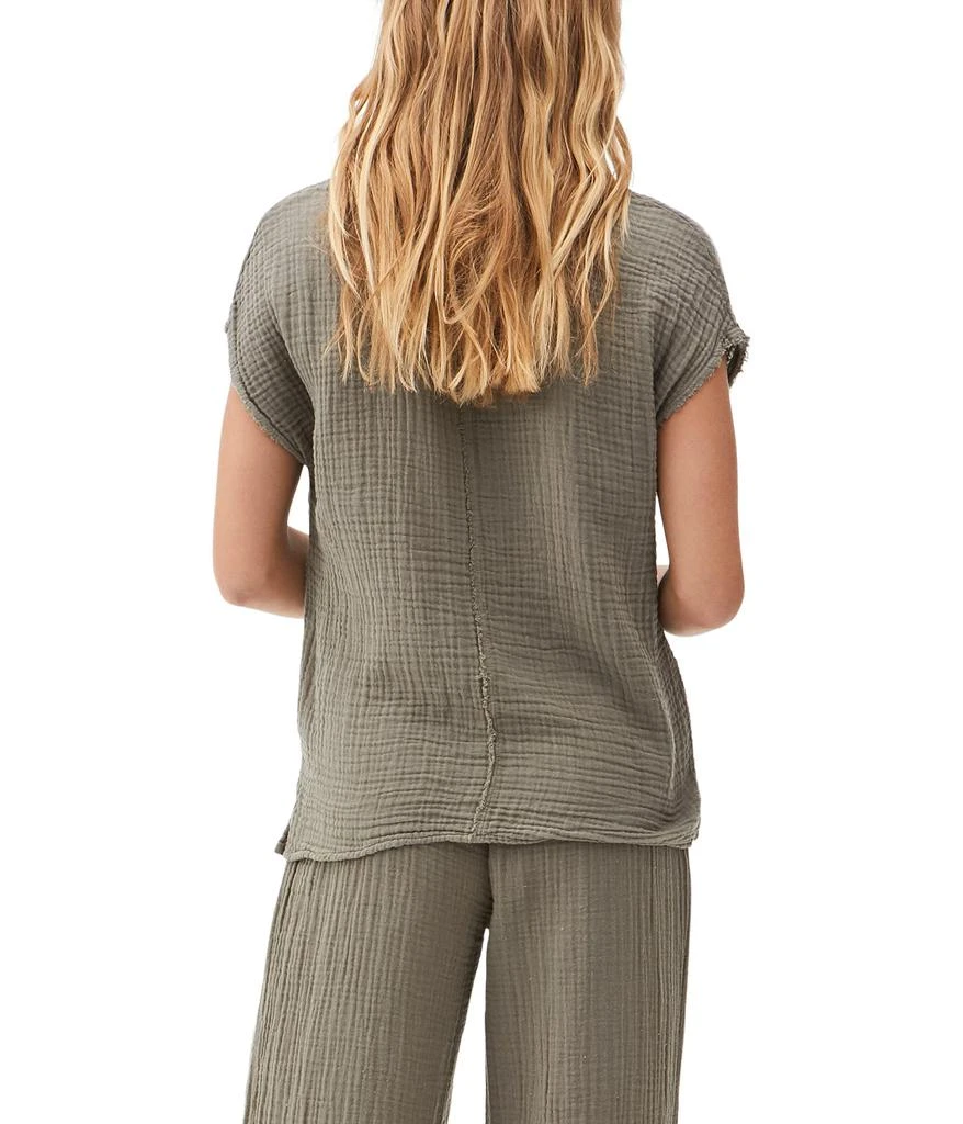Michael Stars Draya Double Gauze V-Neck Tee 3