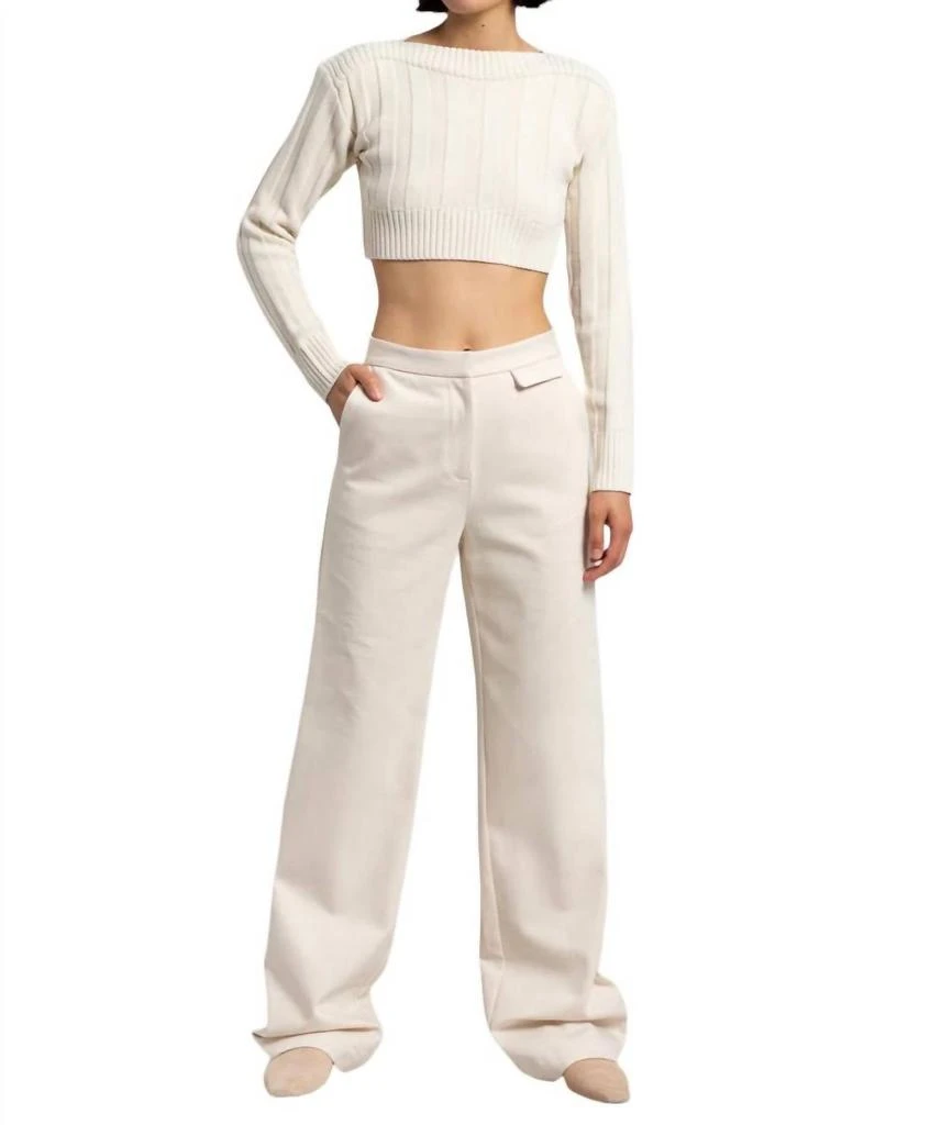 Matin Matin - HIGH RISE SLIM PANTS 4
