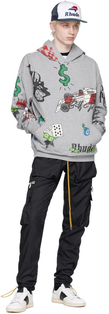 Rhude Black Classic Cargo Pants 4