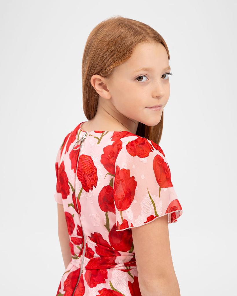 Zoe Girl's Savannah Tulip-Print Dress, Size 7-16