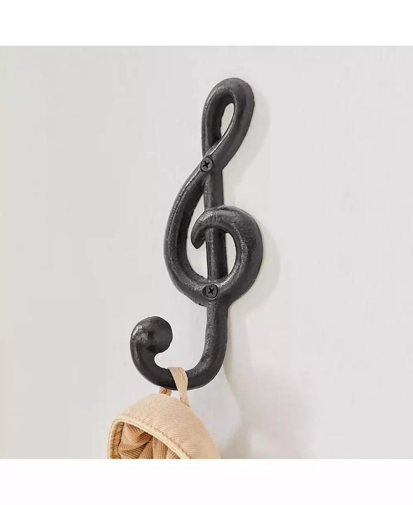 Danya B 4 Piece Musical Note Treble Clef Wall Sculpture Hook Set 4