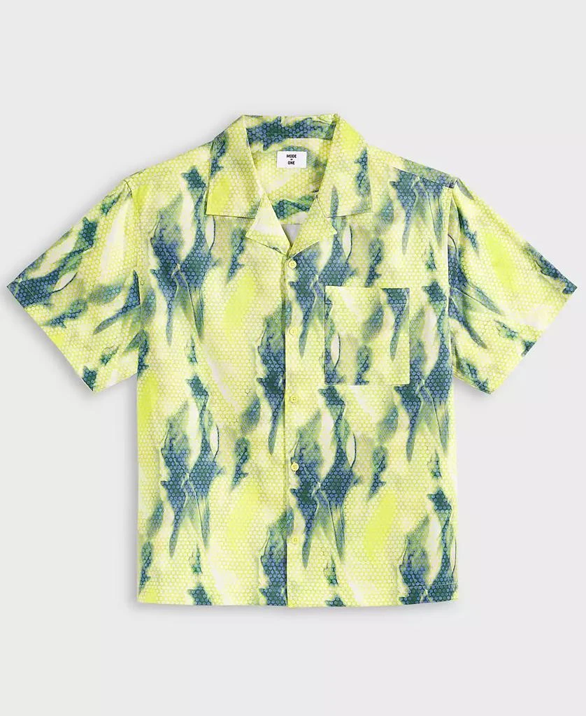 Mode of One Men's Aura Relaxed-Fit Printed Button-Down Camp Shirt, Exclusively at Macy's 4