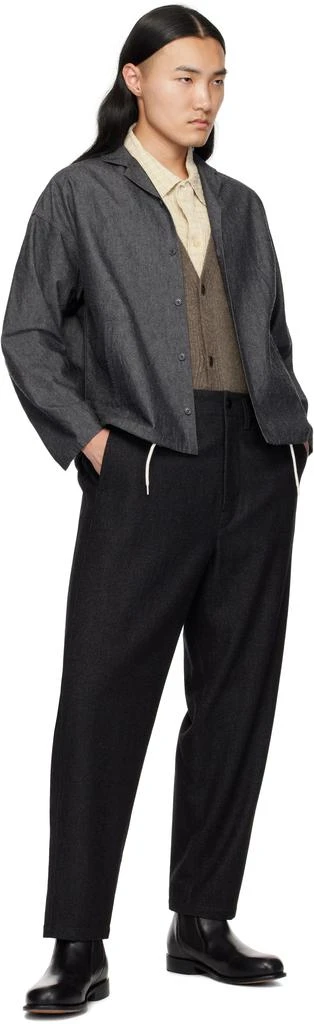 Nanamica Gray Cotton Wool Deck Jacket 4