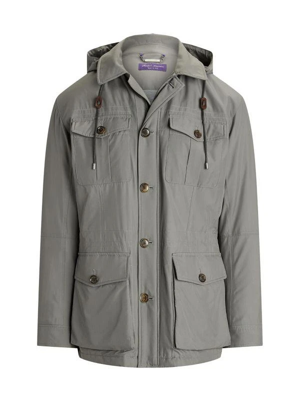 Ralph Lauren Hartridge Silk Hooded Field Jacket 7