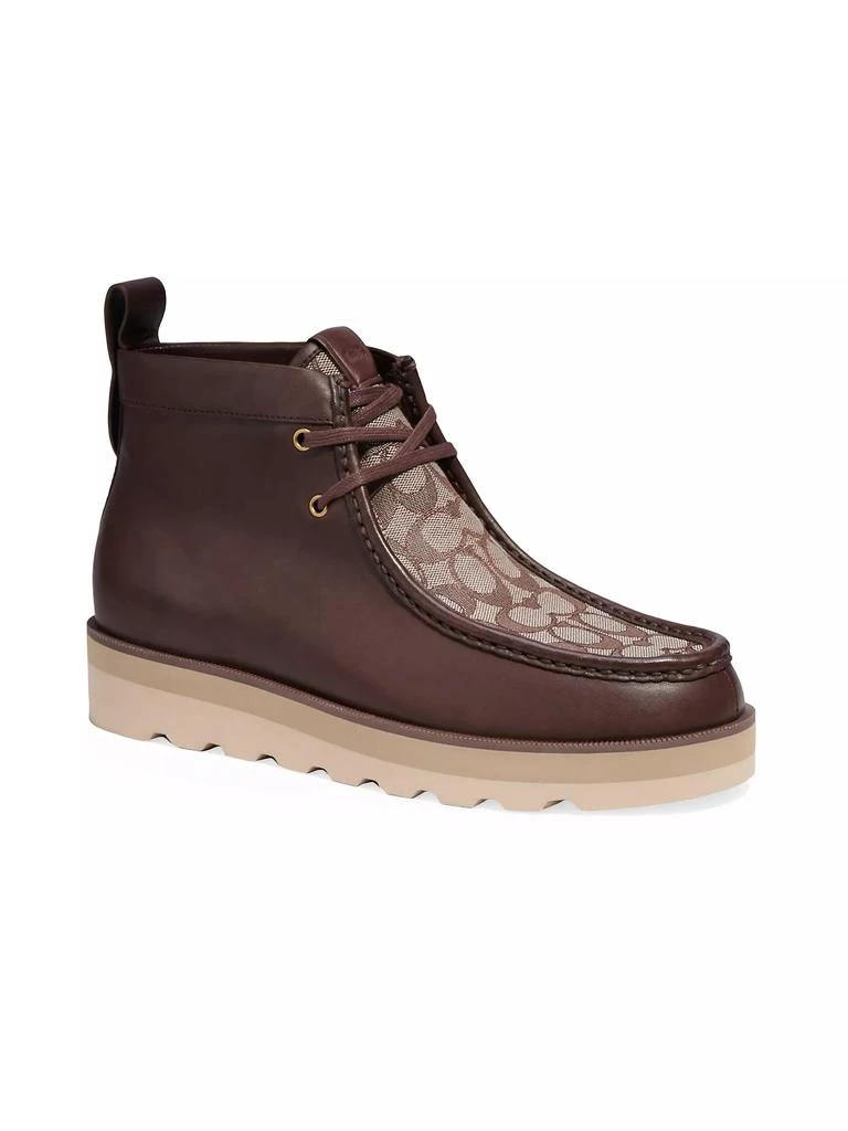 COACH C-Logo Leather Chukka Boots 2