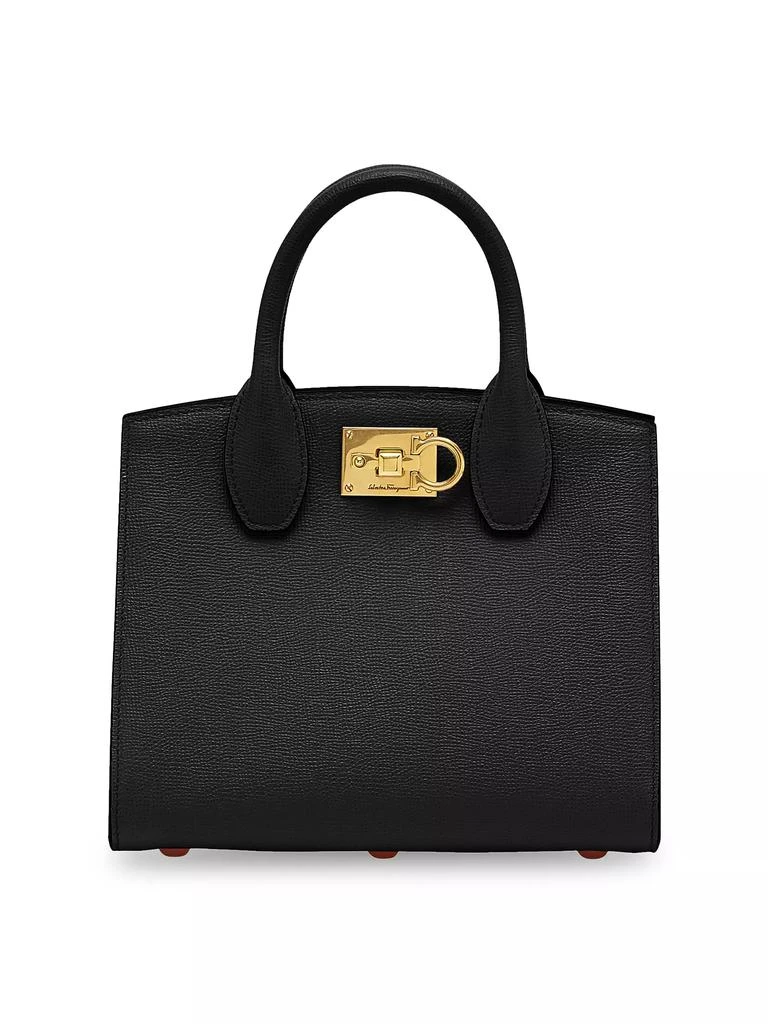 Salvatore Ferragamo Studio Box Mini Leather Top-Handle Bag 1