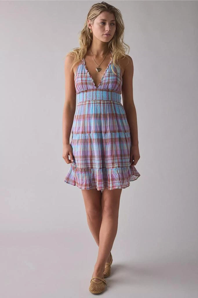 Urban Outfitters Kimchi Blue Phoebe Cotton Open-Back Halter Knee Length Dress 5