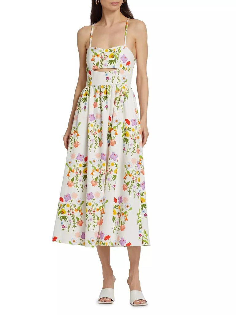 Borgo de Nor Jordan Floral Cut-Out Midi-Dress 3