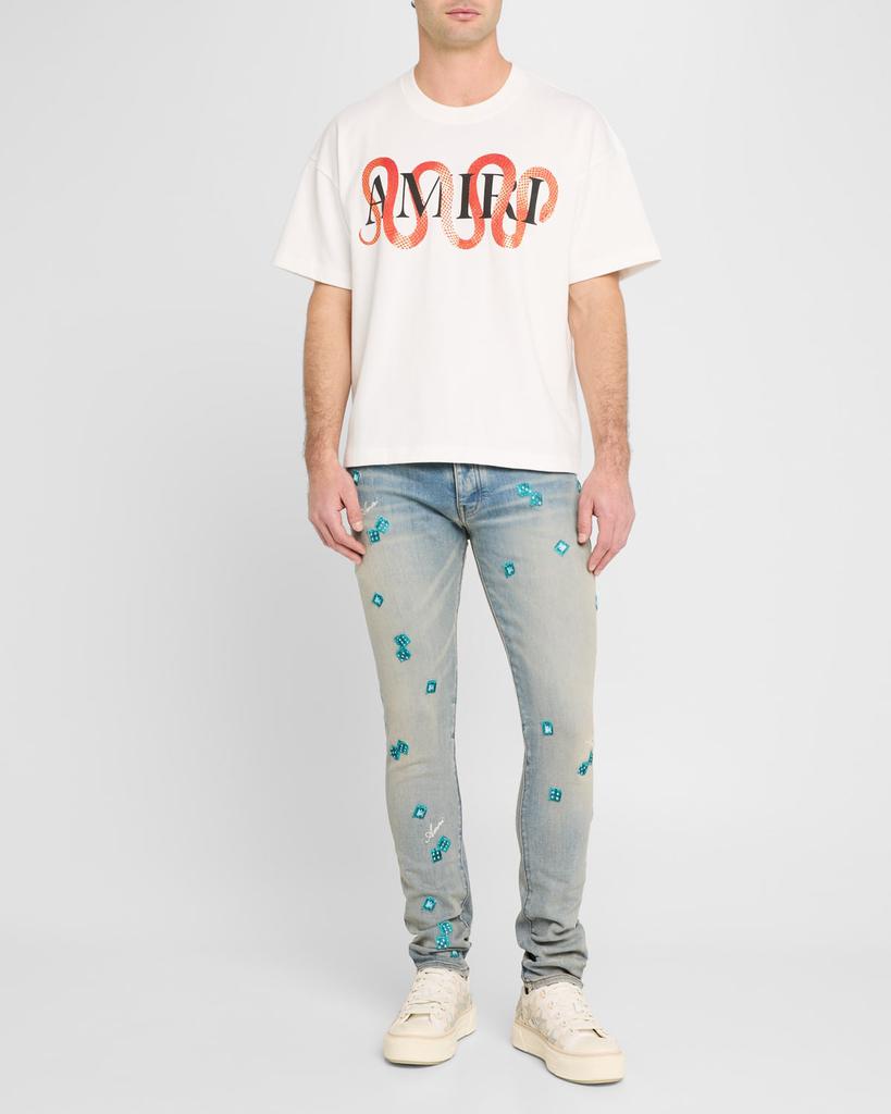 AMIRI Men's Dice Skinny Jeans