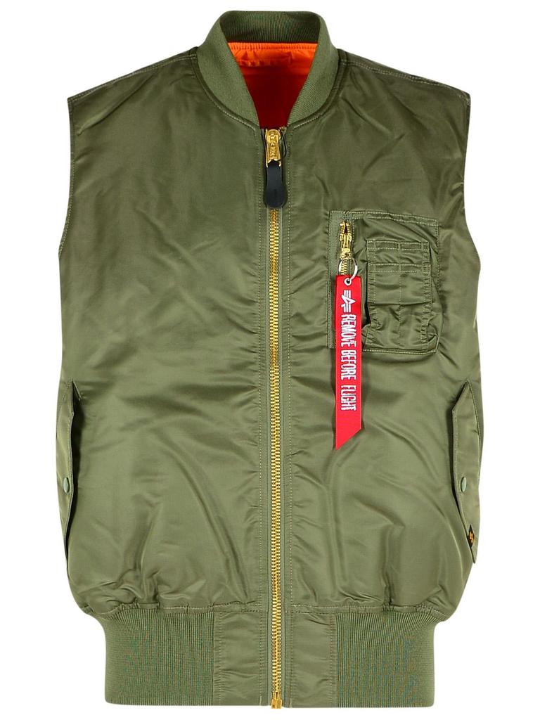 Shop Alpha Industries MA-1 Heritage Zipped Bomber Vest on Sale at