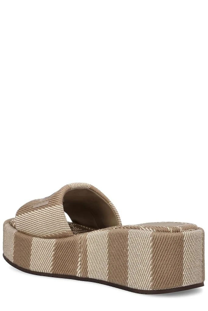 Fendi Fendi Sunshine Denim-Effect Jacquard Platform Slides 3