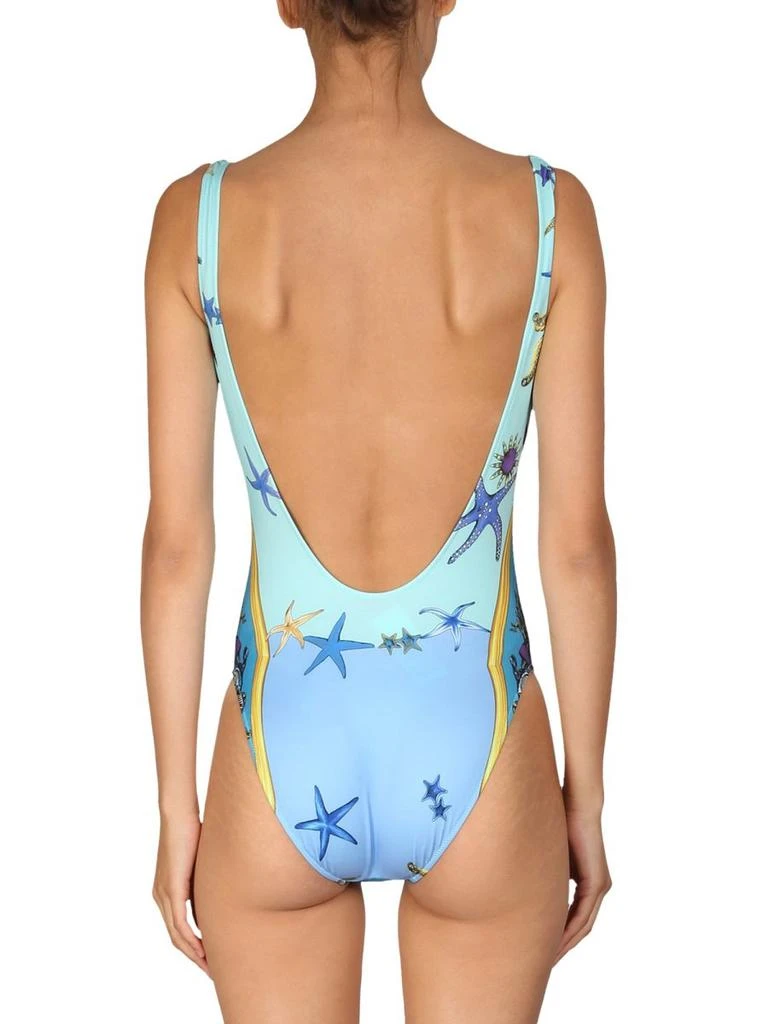 Versace Versace Allover Graphic Printed Low-Back Swimsuit 2