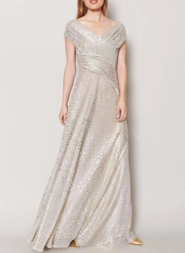 Talbot Runhof Talbot Runhof - Metallic Degrade Voile Gown 1
