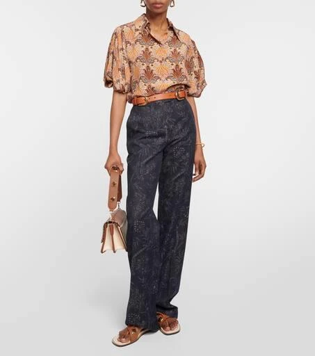 ETRO Printed silk top 2
