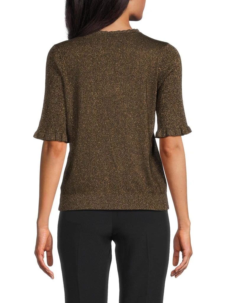 BCBG ​Metallic Knit Sleeveless Top 2