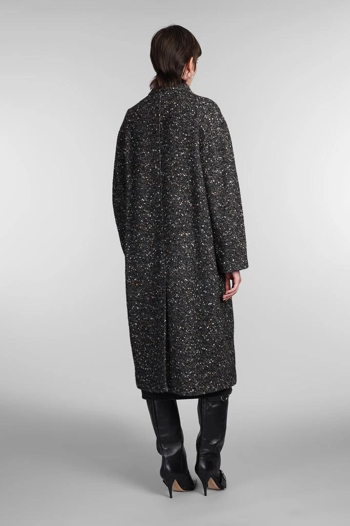 Marant Étoile Horia Coat In Black Wool 3