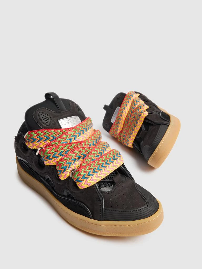 Lanvin Curb Leather Sneakers 2