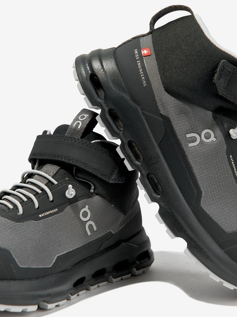 On On Running Kids Cloudhero Mid Waterproof Trainers in Grey 3