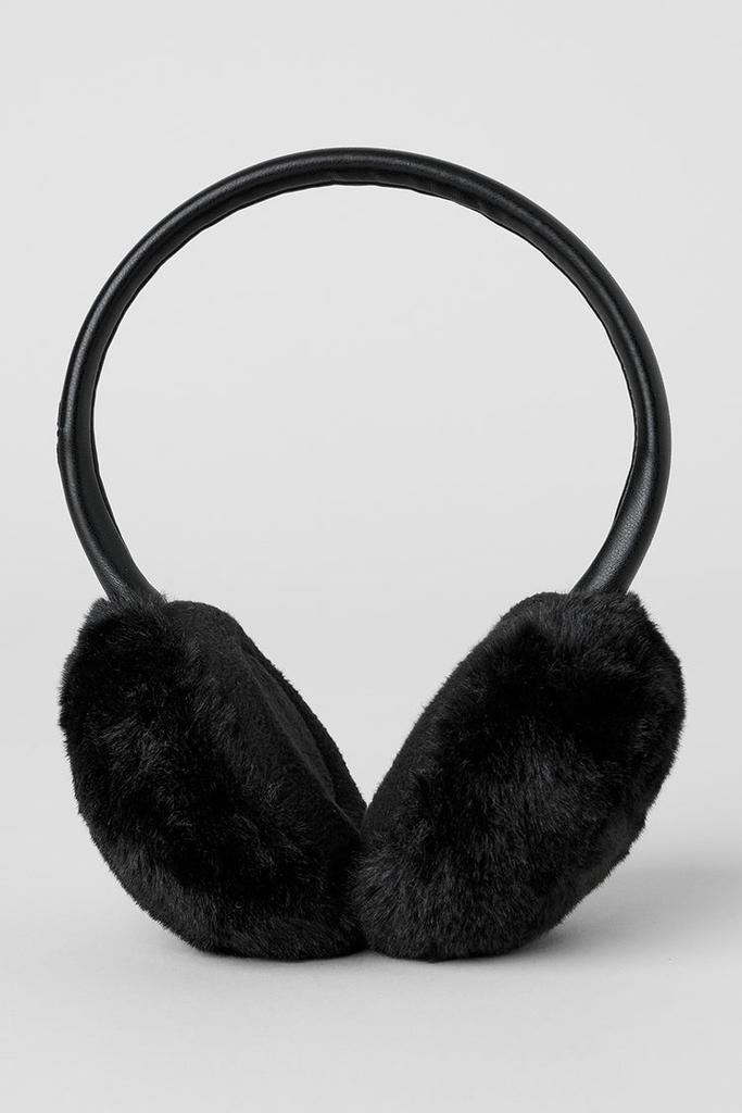 Alo Faux Fur Ear Muff - Black