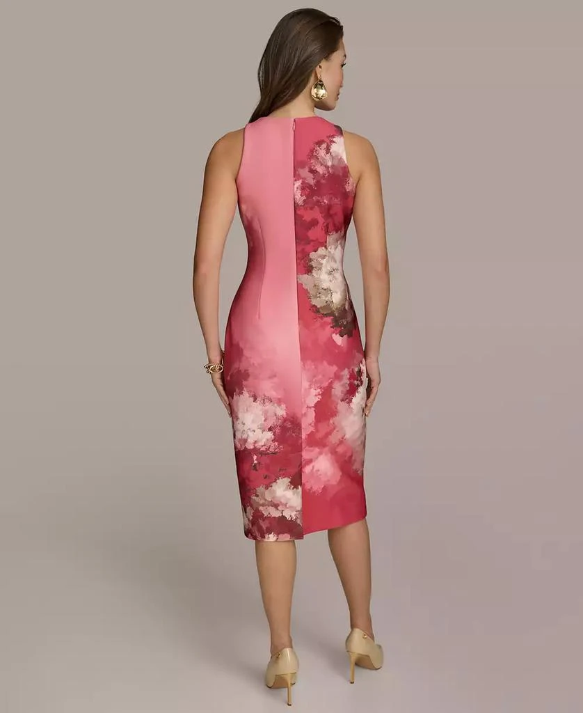 Donna Karan Women's Floral-Print Midi Sheath Dress 9