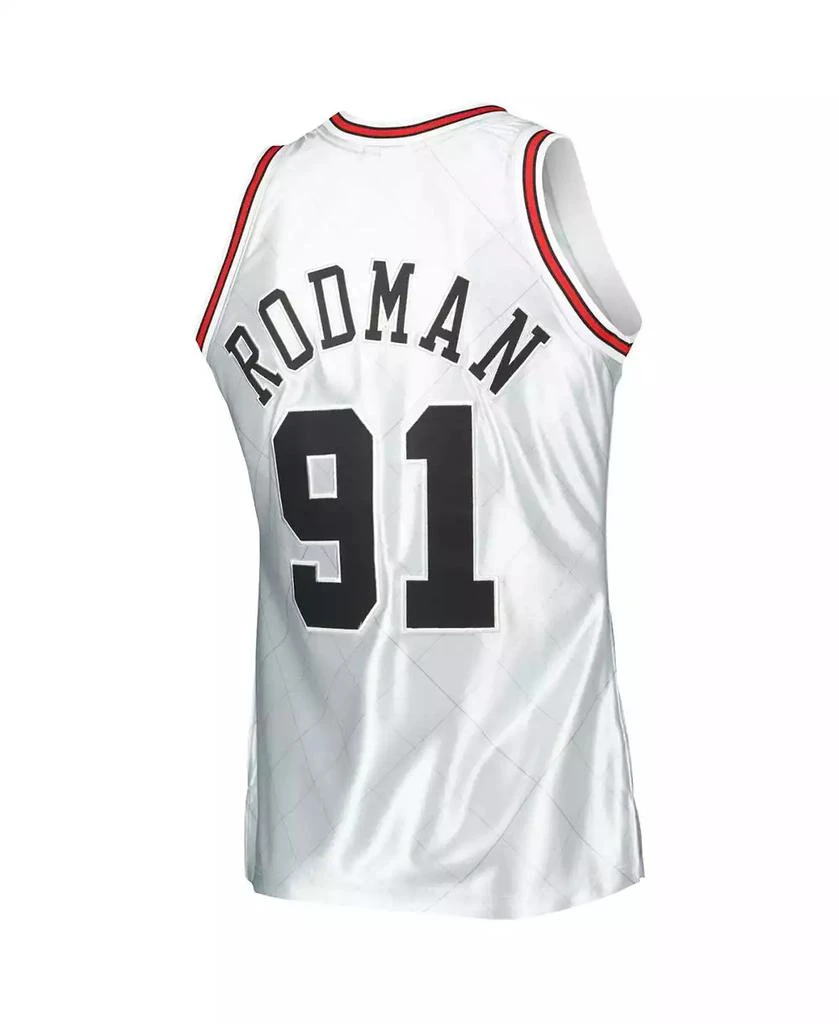 Mitchell & Ness Men's Dennis Rodman Platinum Chicago Bulls 1997-98 Hardwood Classics 75th Anniversary Swingman Jersey 3