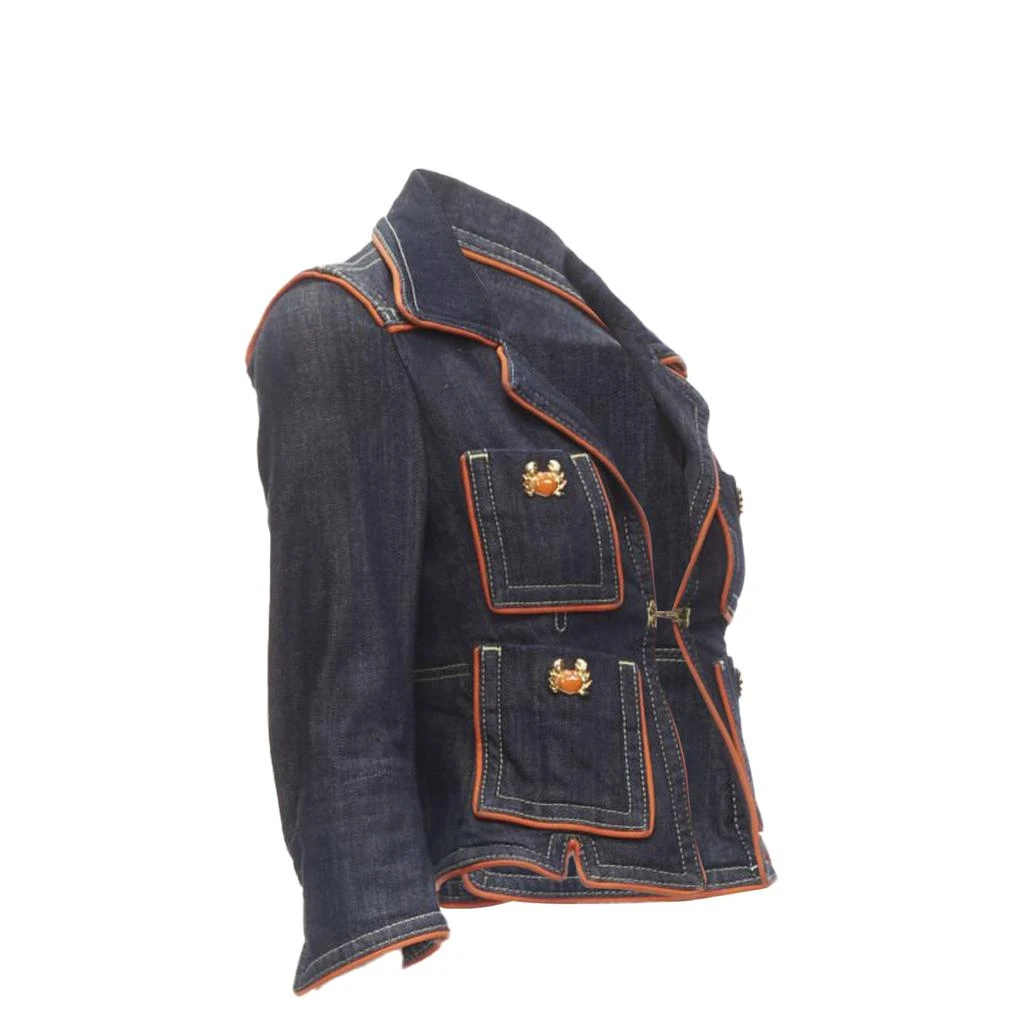 DSQUARED2 crab denim cropped jacket 4