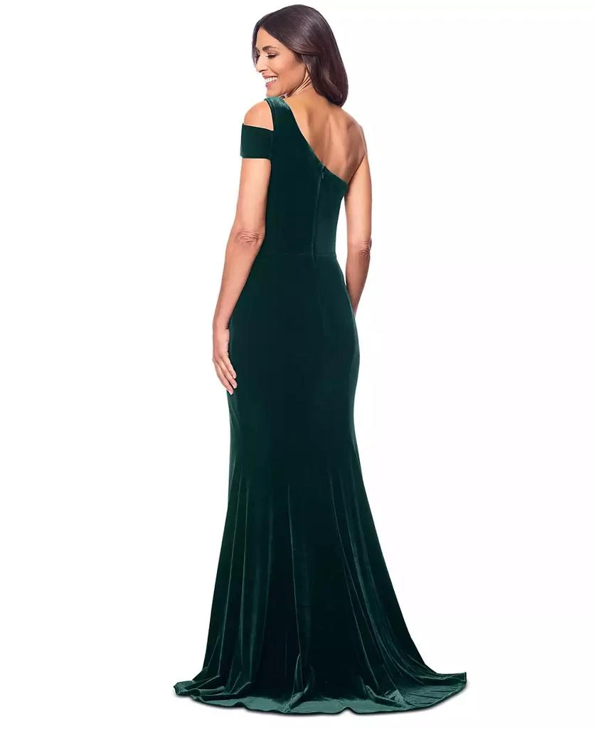 Betsy & Adam Petite Velvet Gown 2