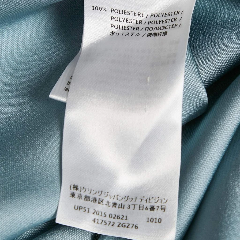 Gucci Gucci Blue Silk Satin Strawberry Patch Detail Camisole M 6
