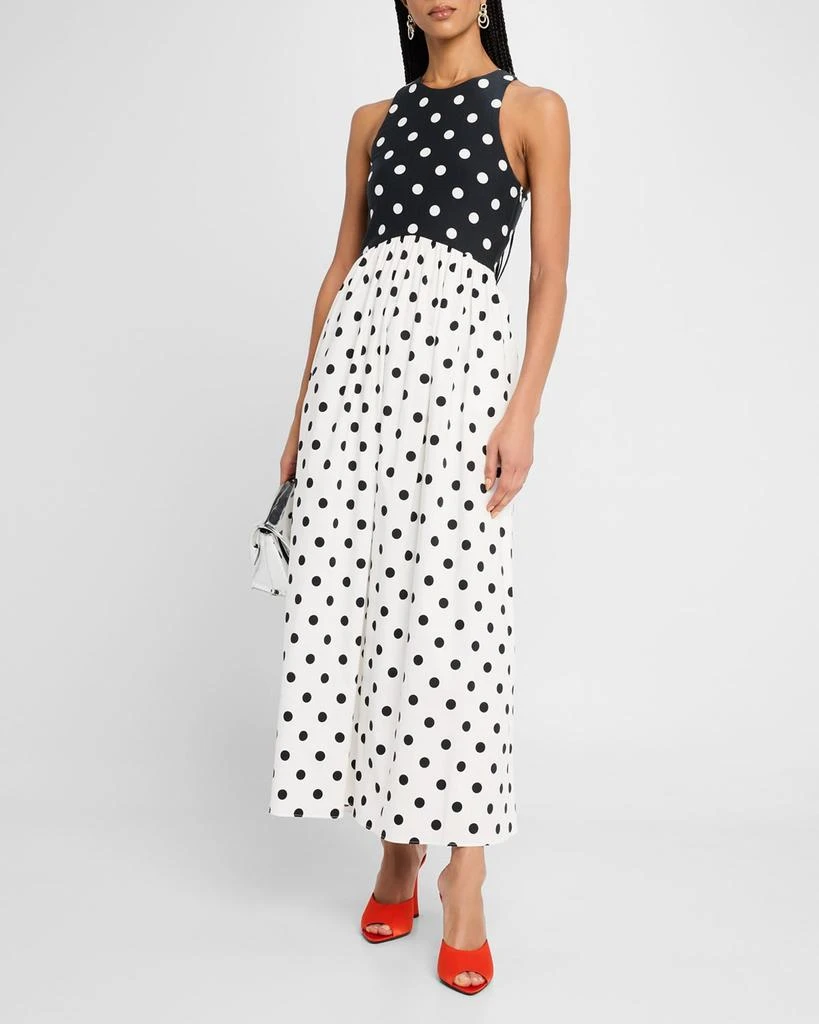 Rachel Antonoff Reese Sleeveless Polka Dot Maxi Dress 4