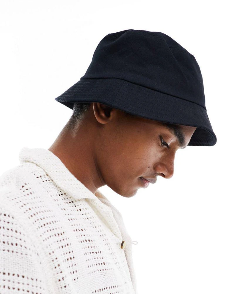 ASOS ASOS DESIGN bucket hat in black 1