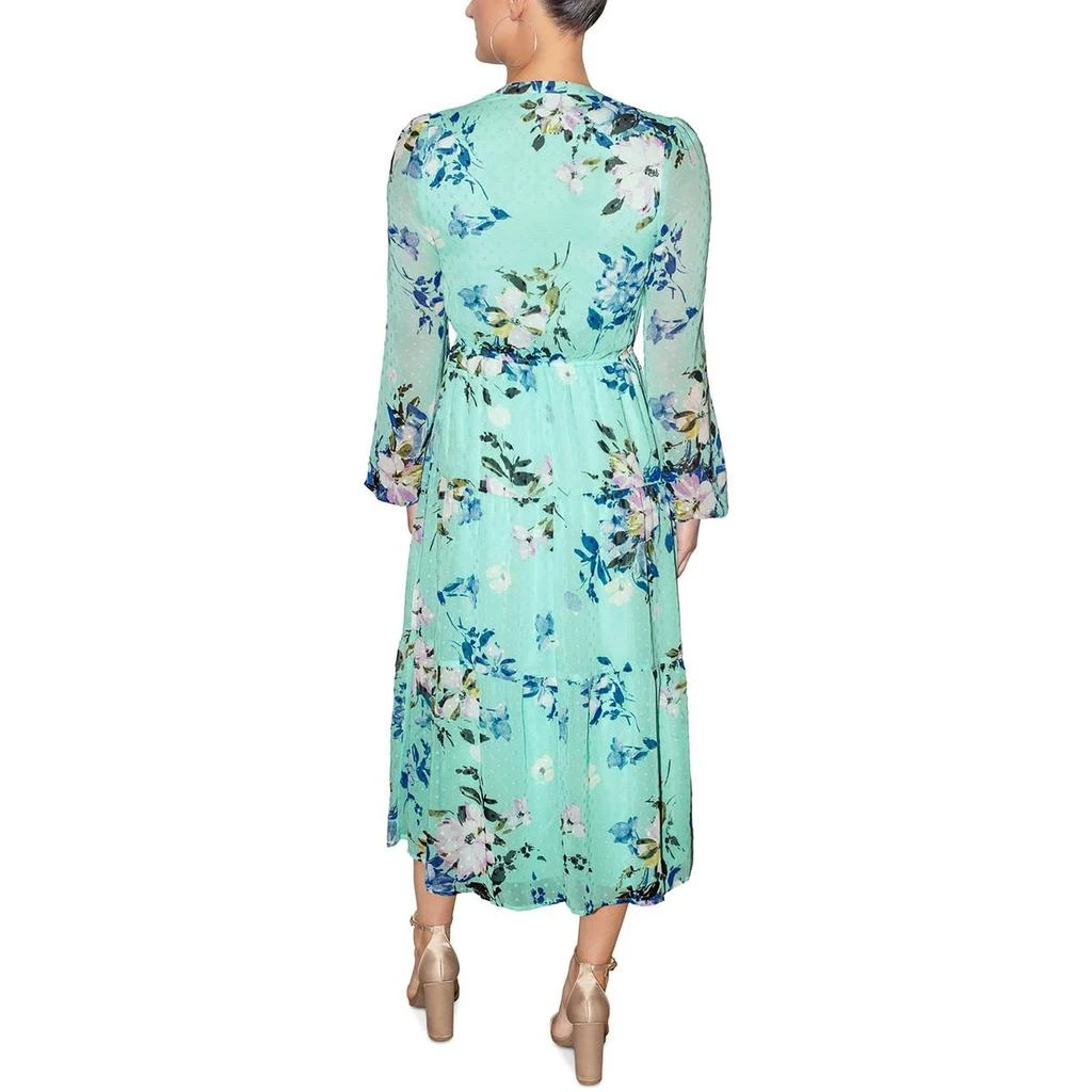 Rachel Rachel Roy Womens Floral Midi Midi Dress 1