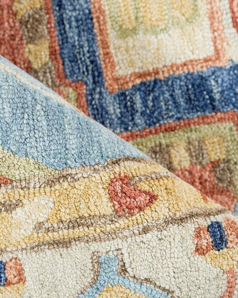 Exquisite Rugs Richmond Serapi Hand-Tufted Beige/Red Rug, 8' x 10' 4