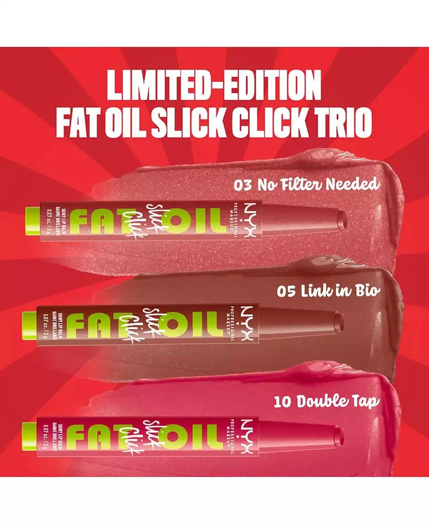 NYX Professional Makeup 3-Pc. Fat Oil Slick Click Lip Balm Set 6